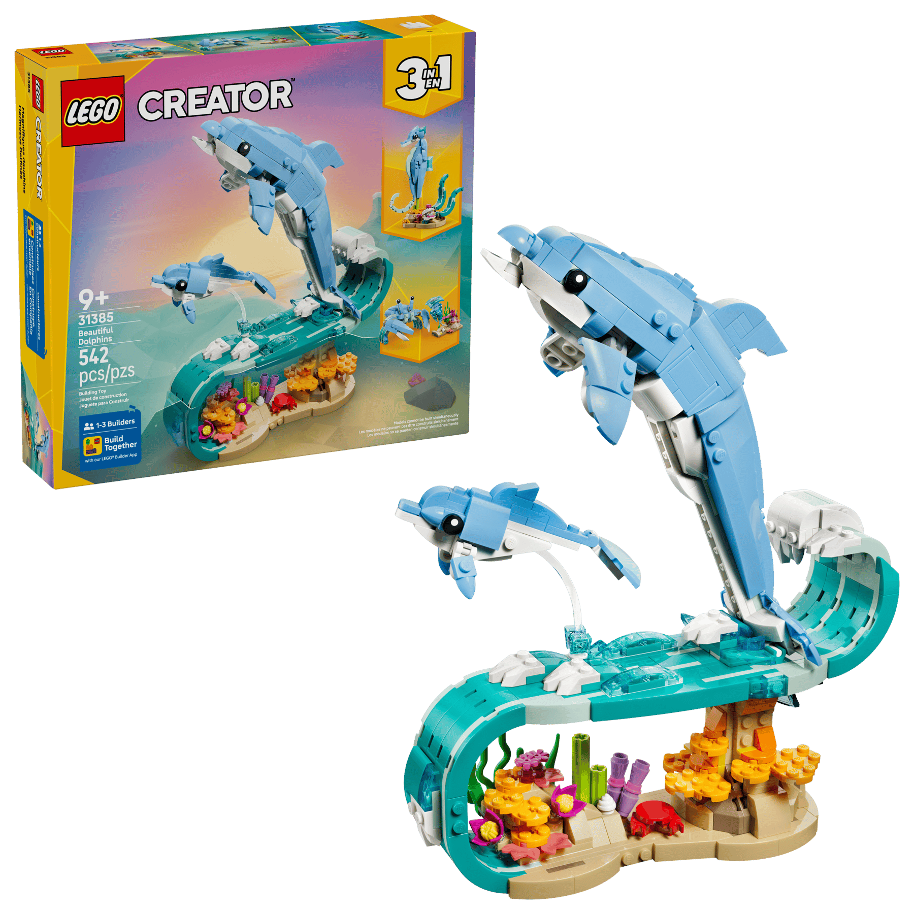 Lego® Animali marini: meravigliosi delfini 31385
