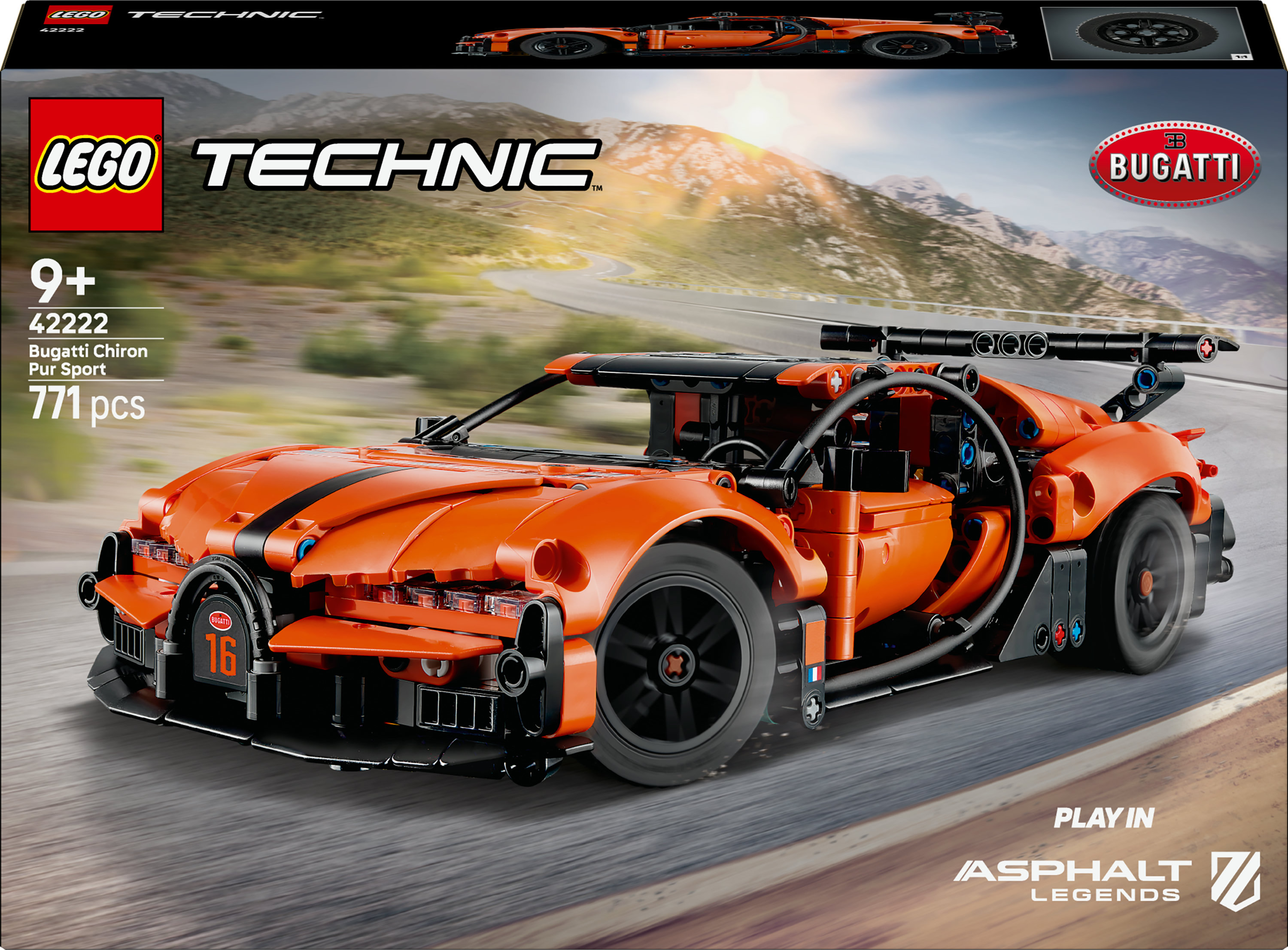 Lego Technic Hyper Car Bugatti Chiron Pur Sport 42222