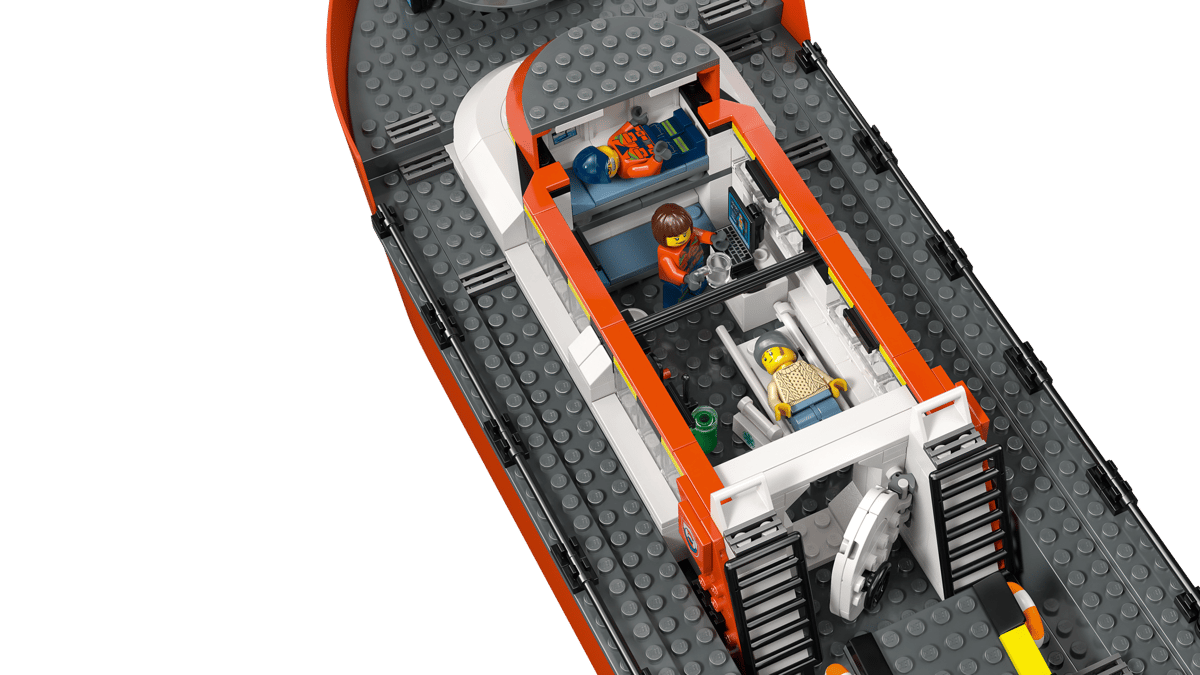 Lego® Motoscafo di soccorso ed elicottero della Guardia Costiera 60504