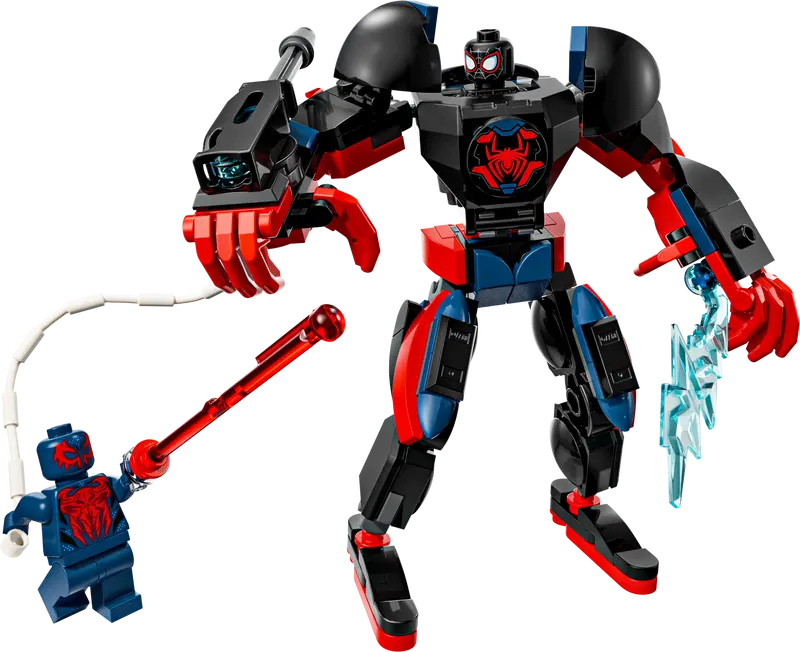 Lego Mech di Miles Morales vs. Spider-Man 2099 76337