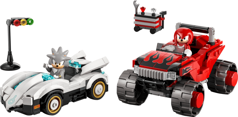 Lego® Sonic the Hedgehog: Auto di Silver vs. Monster Truck di Knuckles 77118