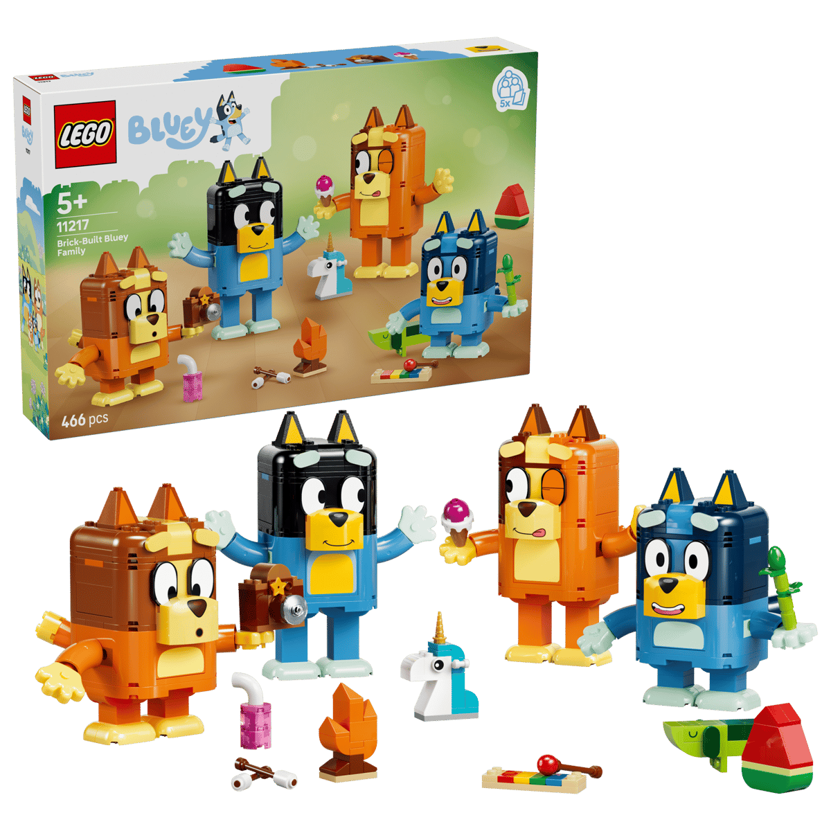 Lego® Bluey Famiglia Bluey in mattoncini 11217