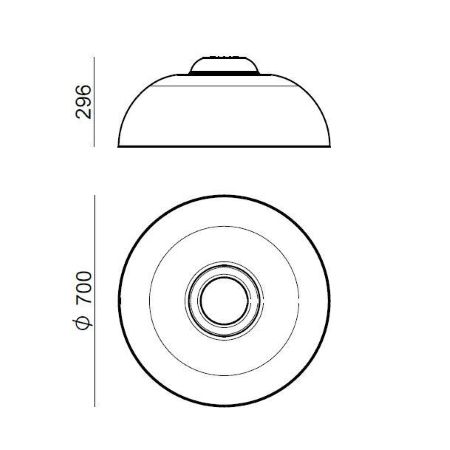 Stilnovo - Demì Lampada da parete e soffitto