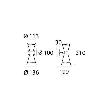 Stilnovo - Megafono Nero da Parete