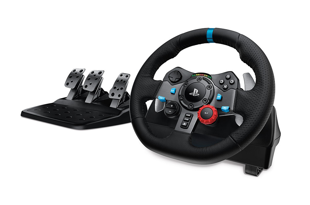 Logitech Set Simulatore di corsa G29 + cuffie G321 + Pedale Nero