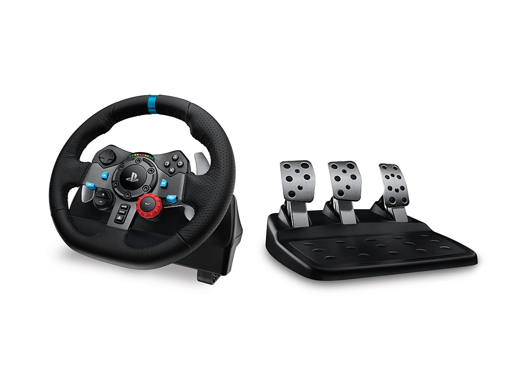 Logitech Set Simulatore di corsa G29 + cuffie G321 + Pedale Nero