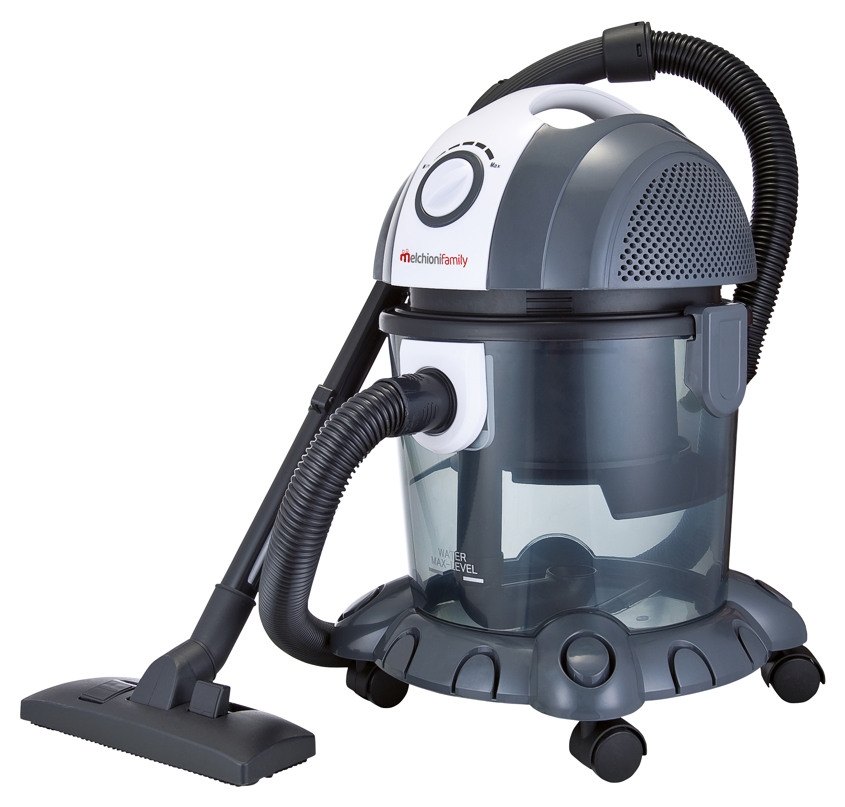 Melchioni Bidone Aspiratutto Mr Bin G con filtro ad acqua Grigio