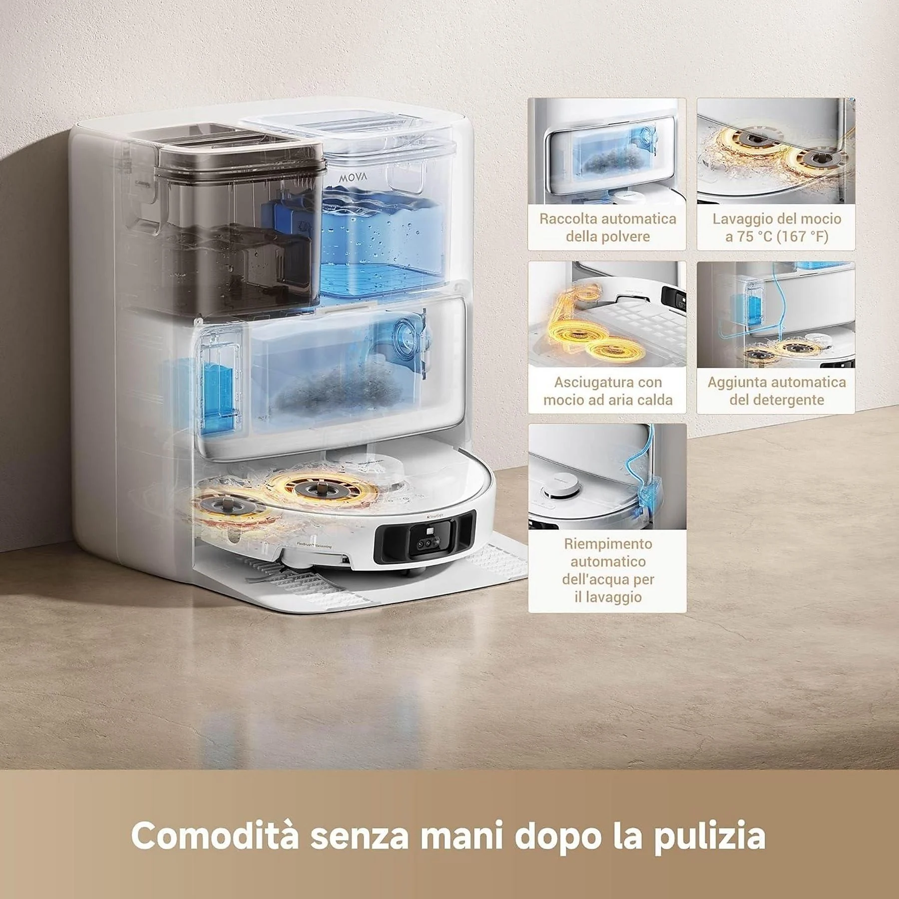 Mova Robot Aspirapolvere P50 Vim Pro Ultra