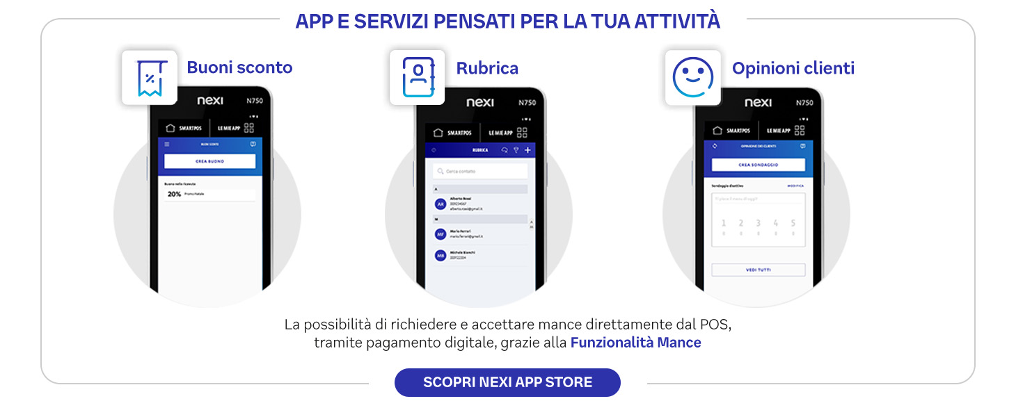 Nexi Smart Pos Mini Con Cassa Digitale