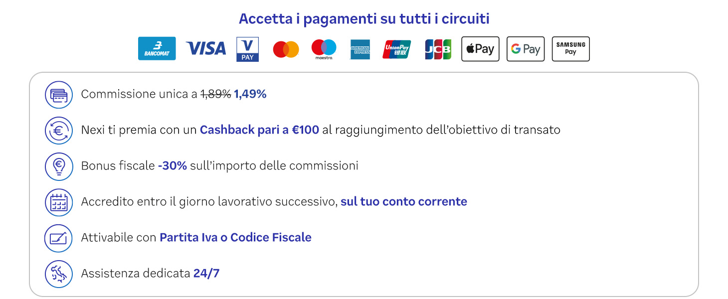 Nexi Smart Pos Mini Con Cassa Digitale