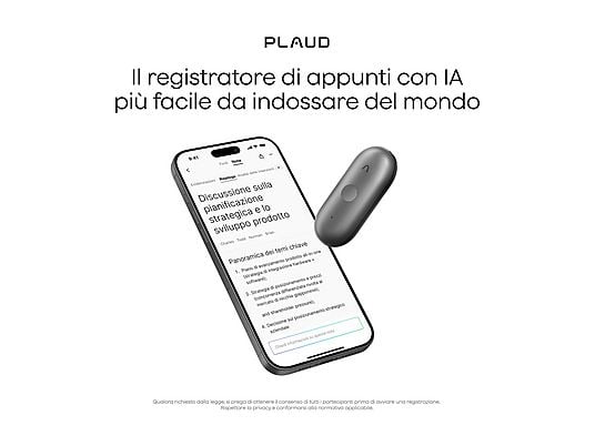 Plaud Registratore vocale Pin S