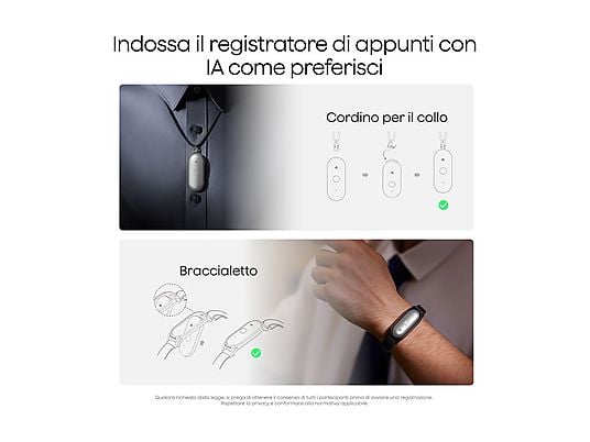 Plaud Registratore vocale Pin S