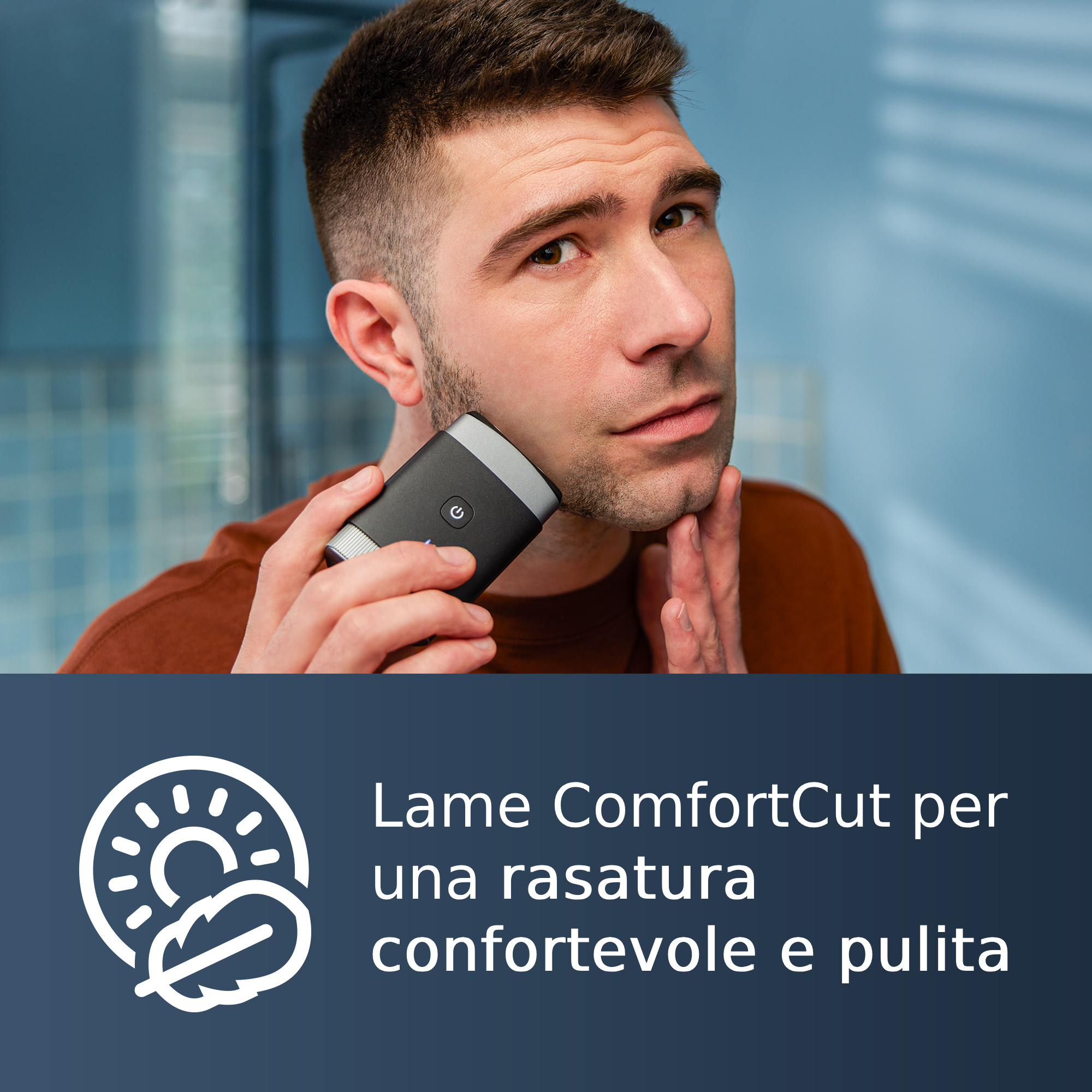 Philips Rasoio elettrico compatto Pq888/06 Nero