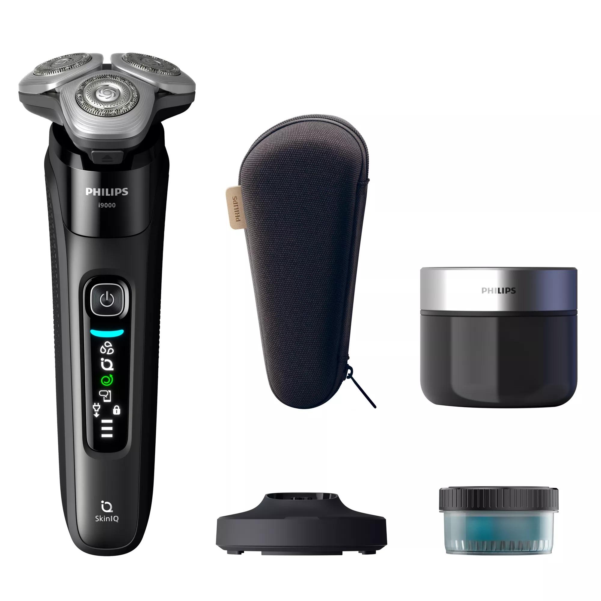 Philips Rasoio Elettrico i9000 X9000/30 Wet & Dry con SkinIQ Nero