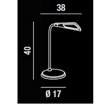 Perenz - Lampada Tavolo Azzurro Led 5w