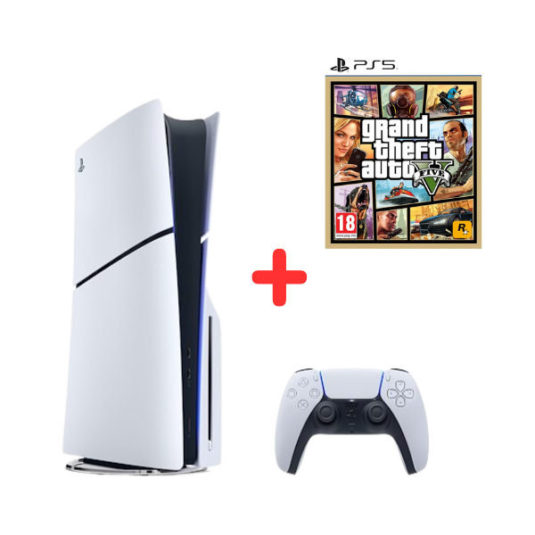 Sony Console PS5 Slim Disc + GTA V PS5