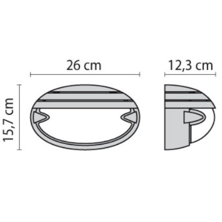 Lamborghini Raptor bocca a soffitto in acciaio inox brushed stainless