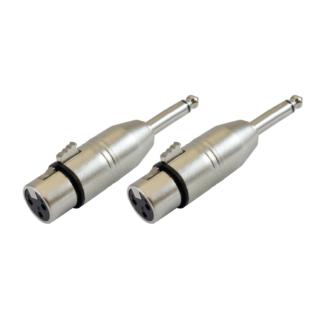 Karma Adattatori XLR F/ Jack 6.3 mm mono RDM CN6 Silver