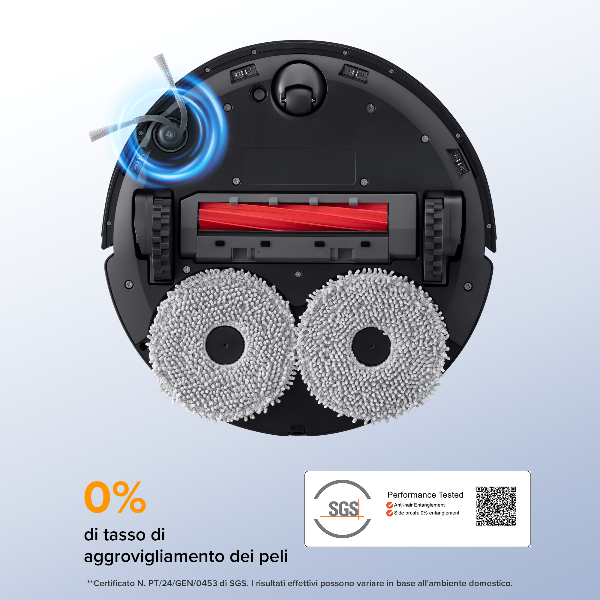 Roborock aspirapolvere robot Qr 598 Black Nbox