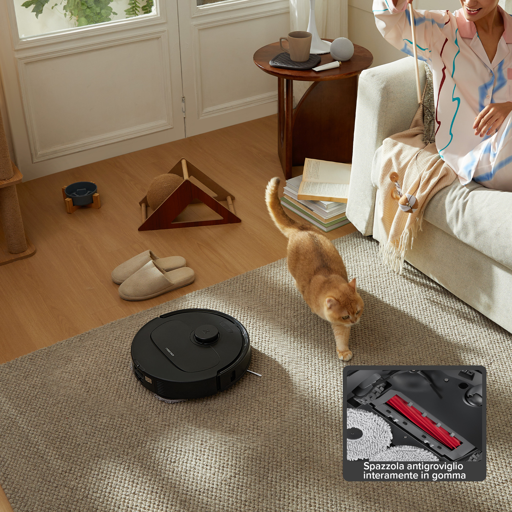 Roborock aspirapolvere robot Qr 598 Black Nbox