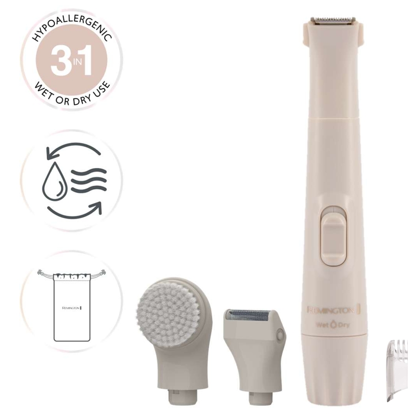 Remington Depilatore Bikini Kit BareMe 3-in-1 Wpg310