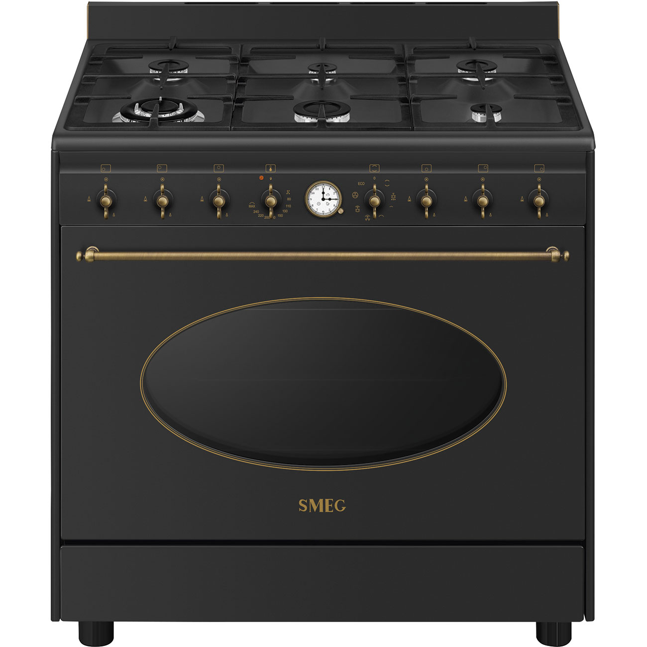 Smeg Cucina con piano cottura Gas Co90gman2 Antracite
