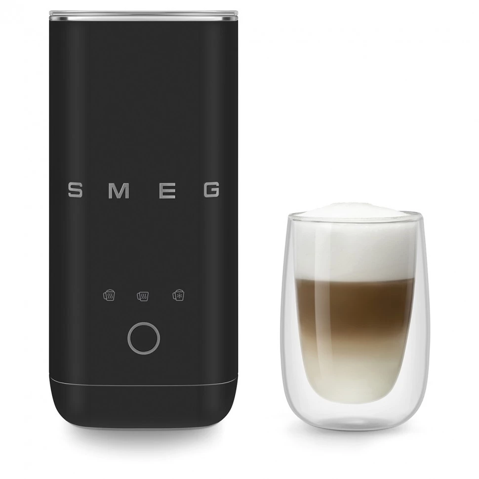 Smeg Montalatte elettrico 50's Style Mff02blmeu Nero Opaco