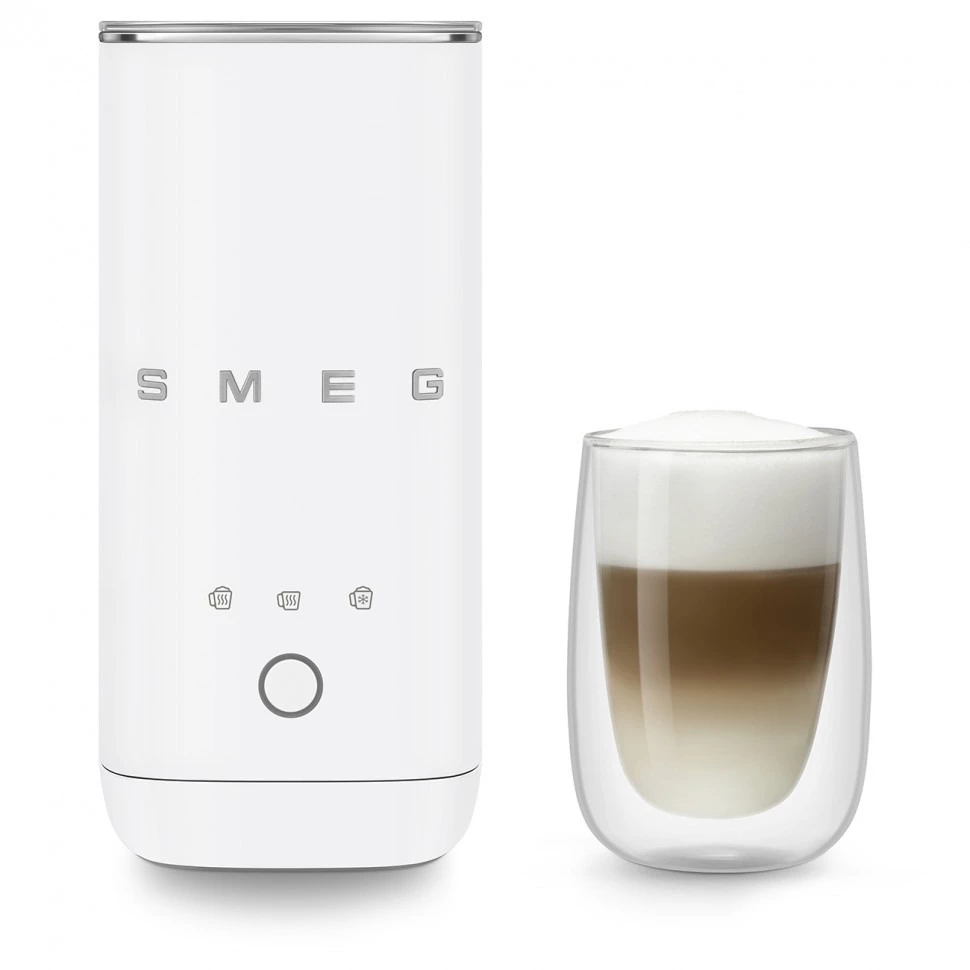 Smeg Montalatte elettrico 50's Style Mff02whmeu Bianco Opaco