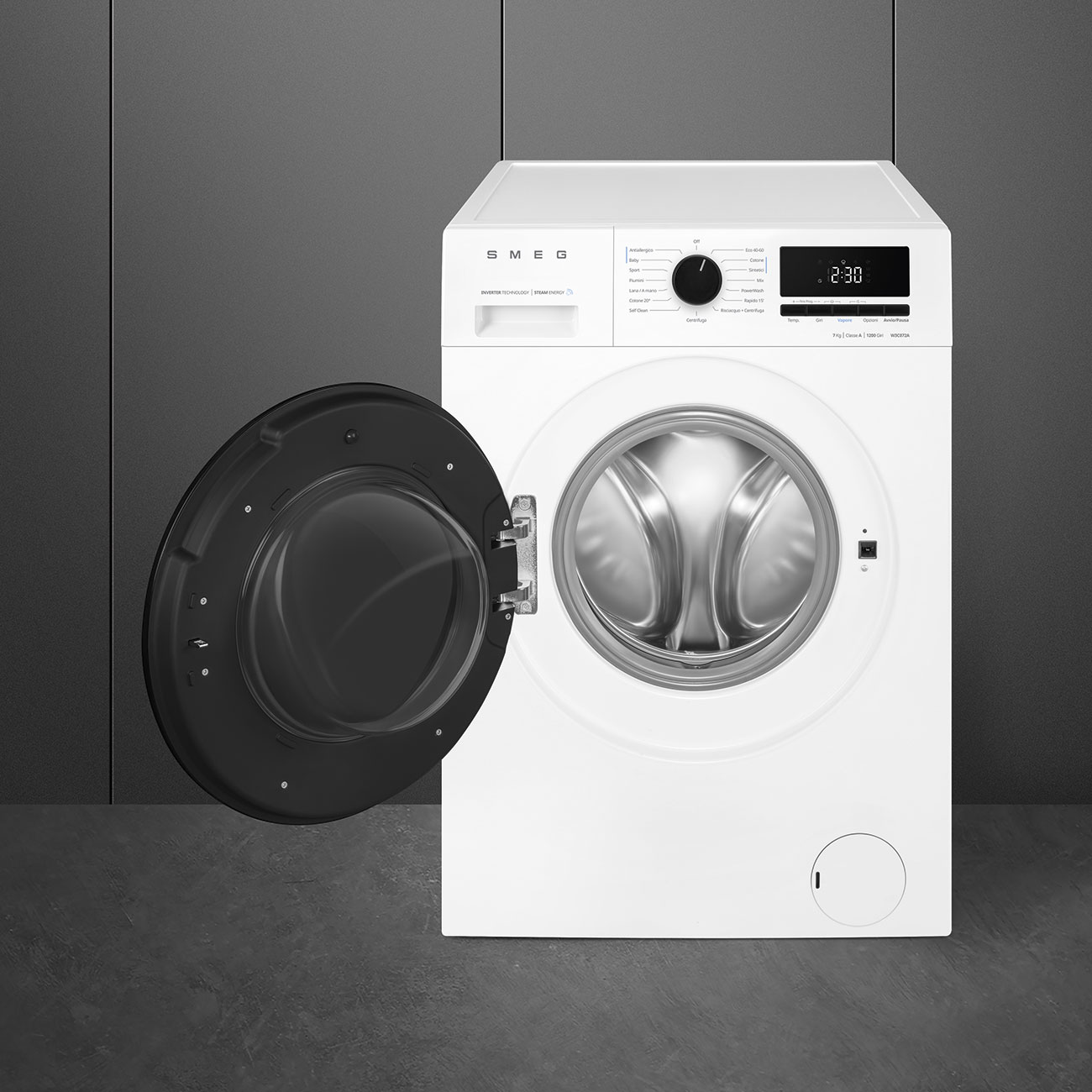 Smeg Lavatrice Slim 7kg W3c072a Bianco