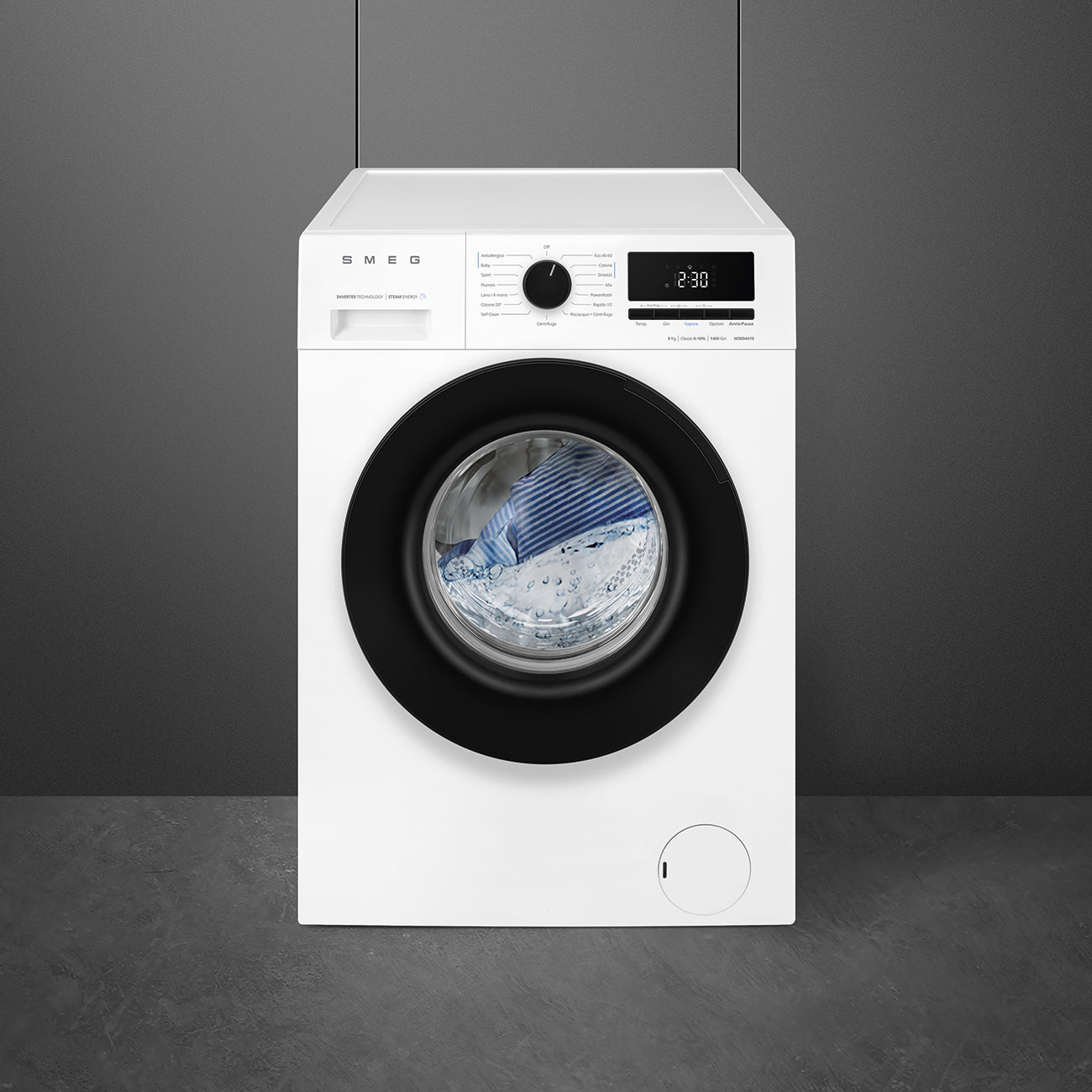Smeg Lavatrice Slim 9kg W3094a10 Bianco