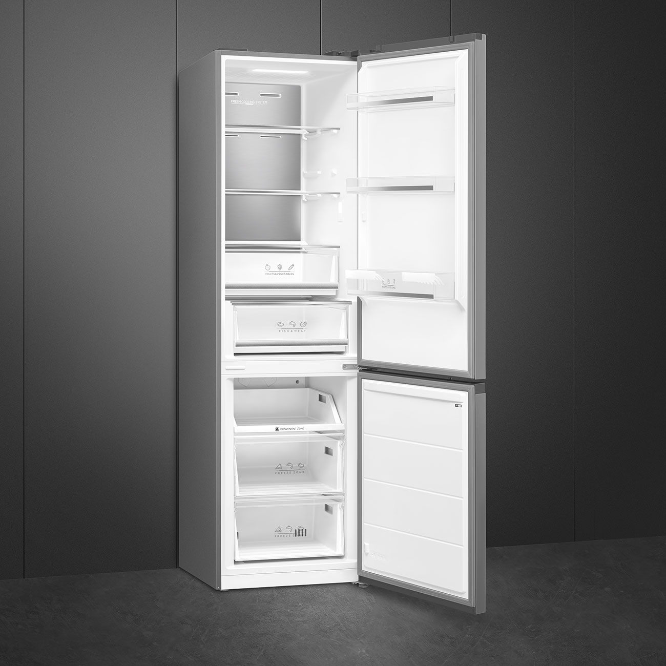 Smeg Frigorifero 378L Mc21xdnmb Inox Look