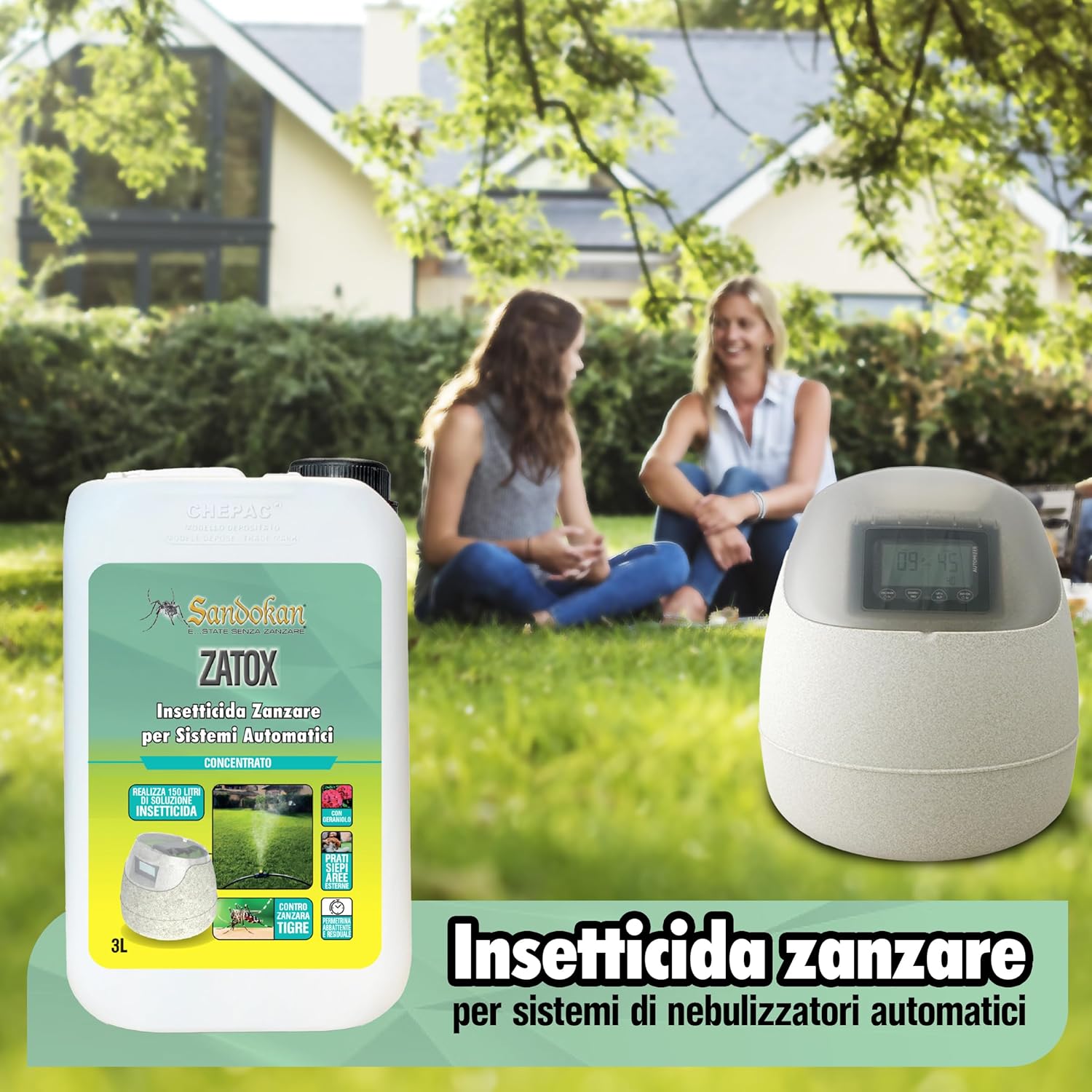 Sandokan Insetticida zanzare per sistemi automatici Zatox 3L