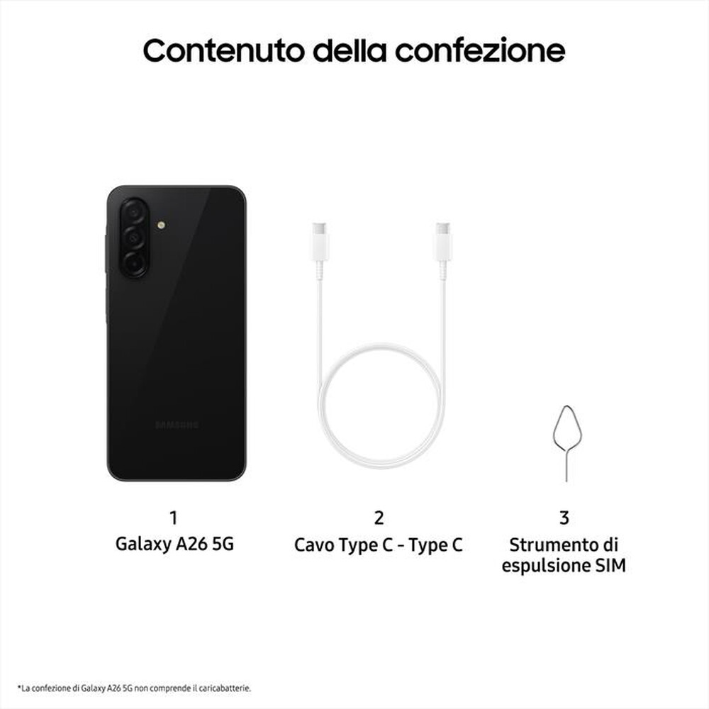 Windtre Samsung Galaxy A26 5g 6/128gb Black