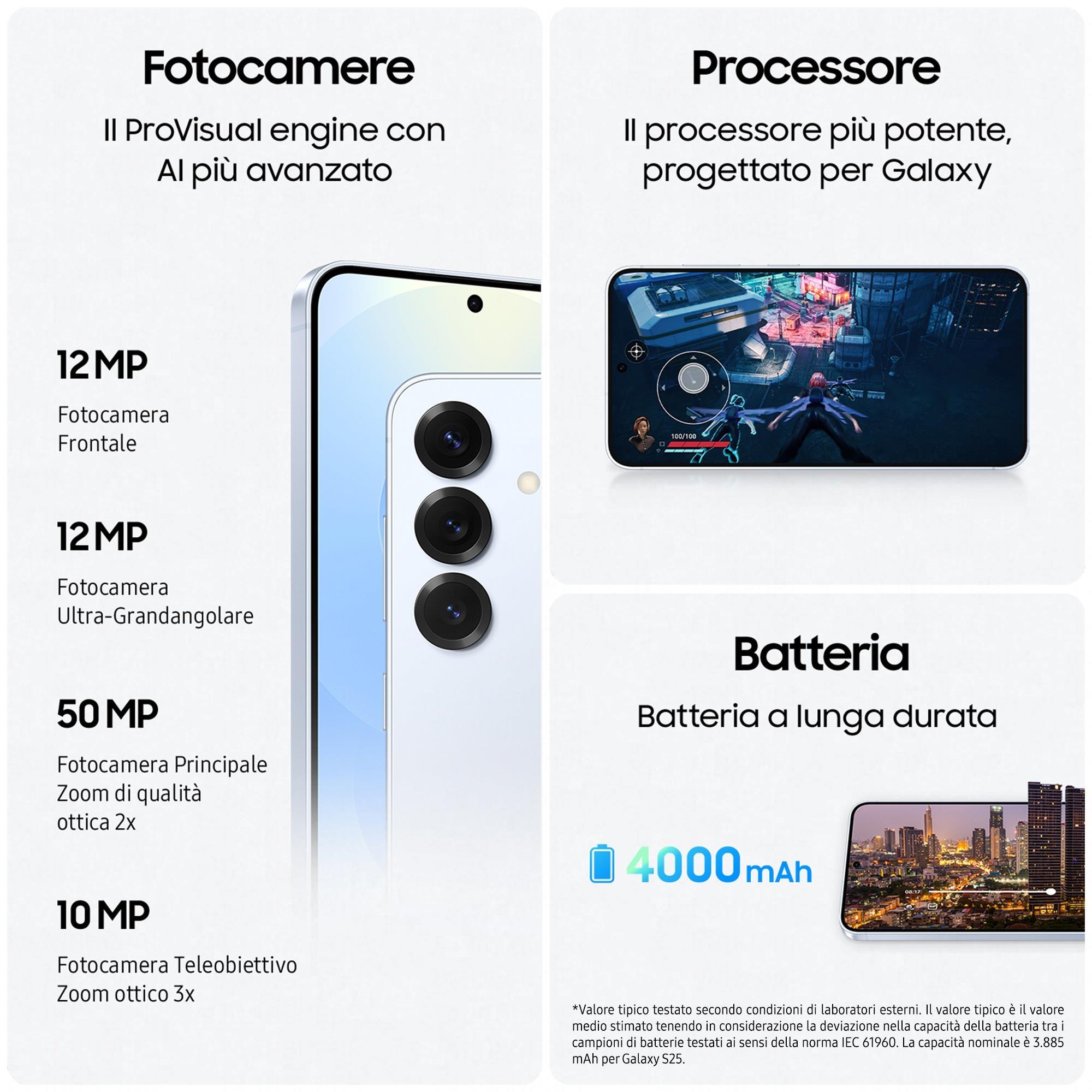 Windtre Samsung Galaxy S25 256gb Silver Shadow