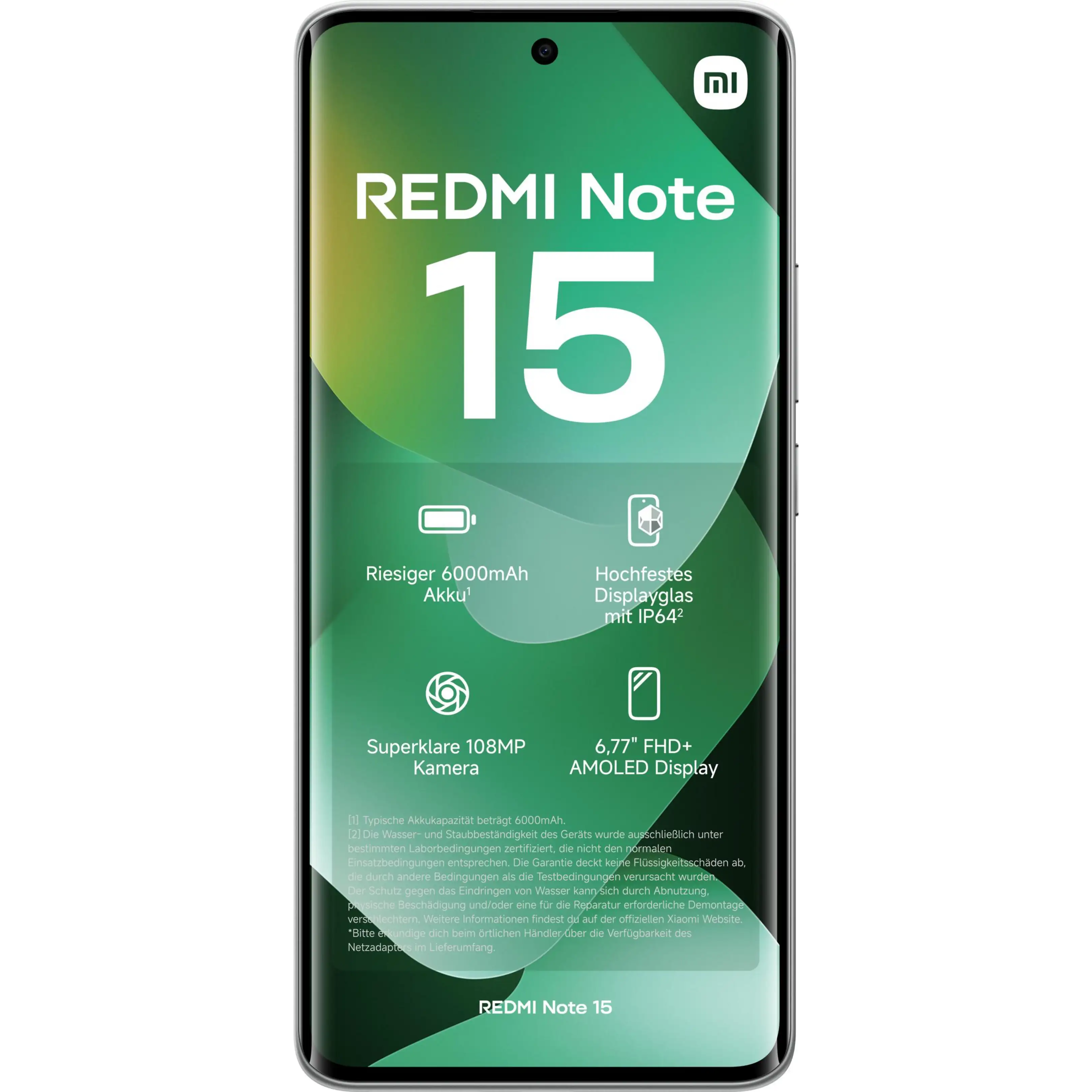 Windtre Smartphone Xiaomi Redmi Note 15 6/128GB Green