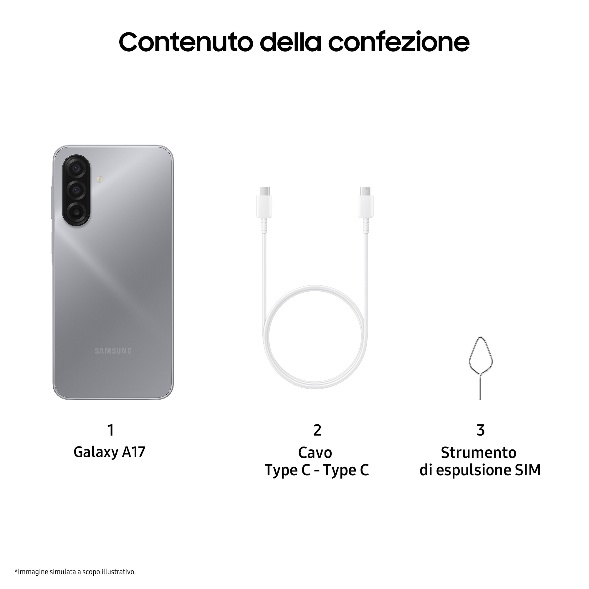 Windtre Samsung Galaxy A17 LTE 4g 4/128gb Gray