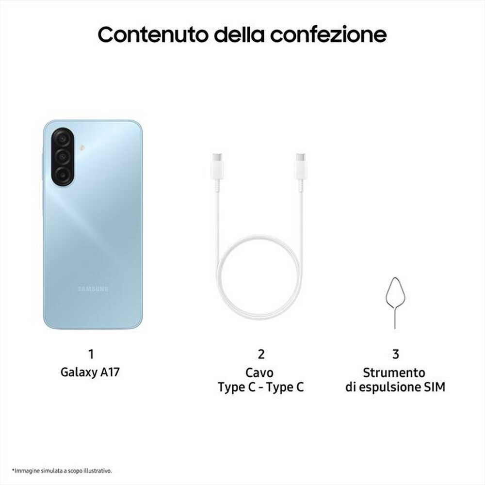 Windtre Samsung Galaxy A17 LTE 4g 4/128gb Light Blue