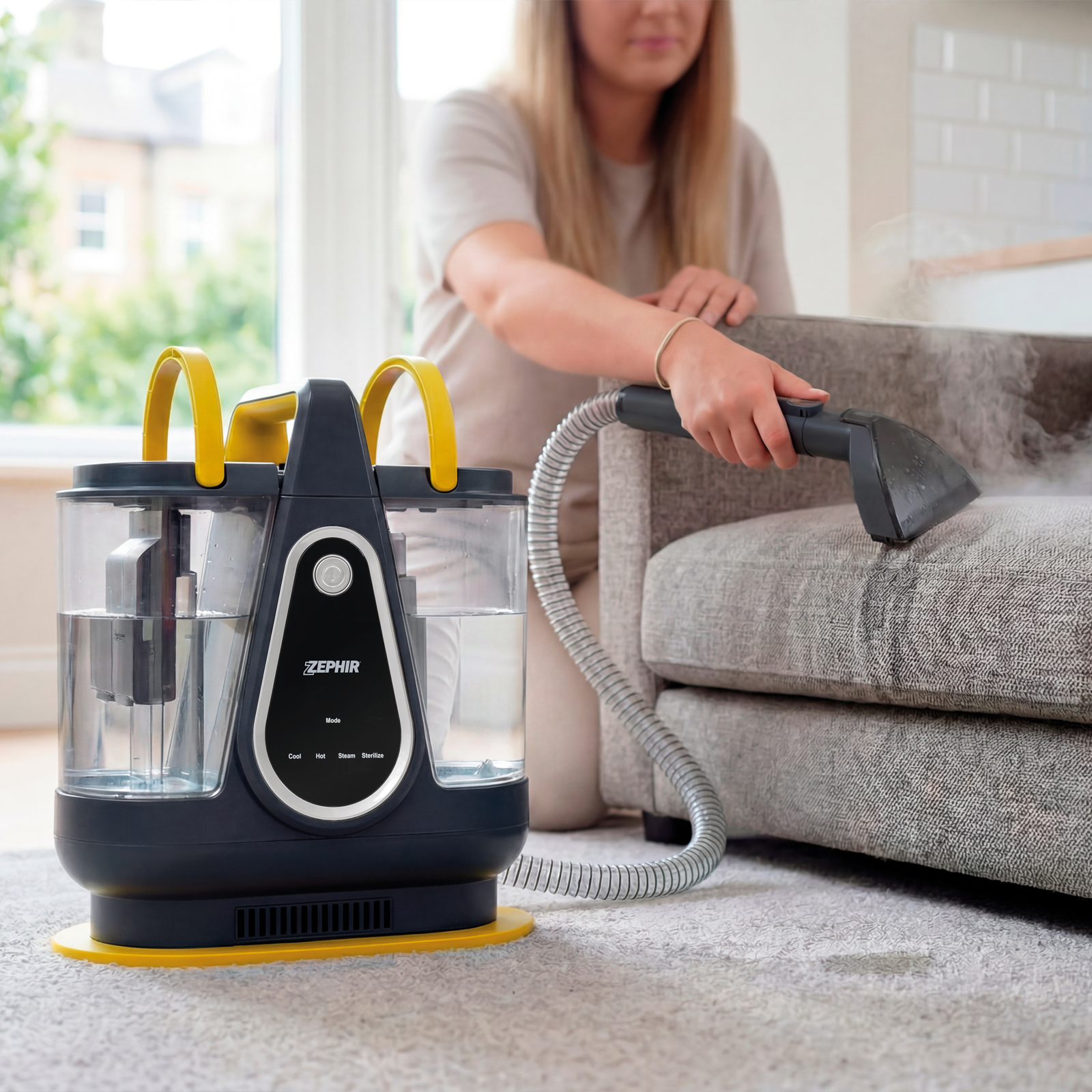 Zephir Aspiratore e Pulitore a Vapore Multifunzione Zhv1200